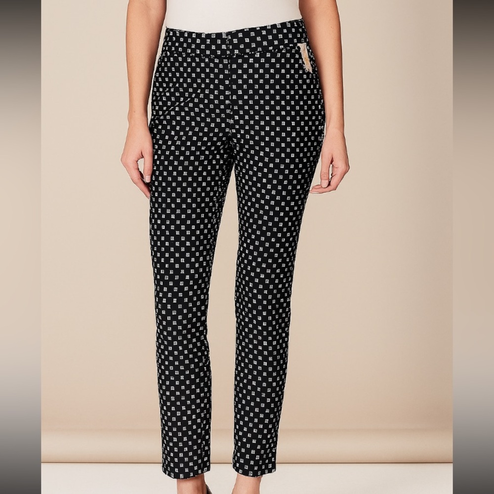 Charter Club Women’s Pants Deep Navy, Black & White Tummy Slimming Size 6
